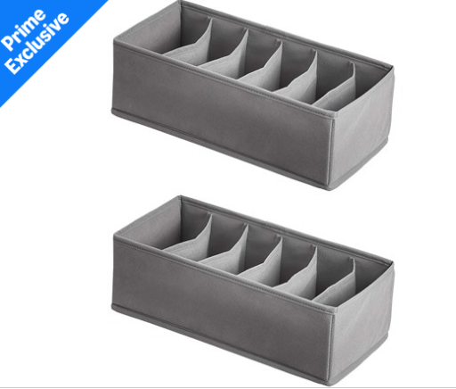 Amazon Basics Underwear Dresser Drawer Organizers (2-Pack)