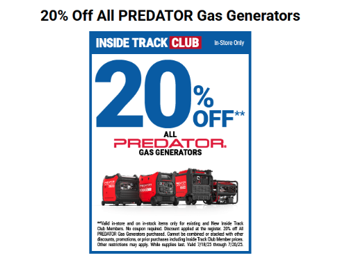 Harbor Freight Predator Generators Discount