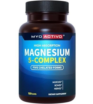 MyoActivo 5-in-1 Magnesium Complex - High Absorption, 120 Count