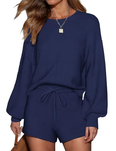 Ekouaer Women's 2 Piece Knit Sweatsuit