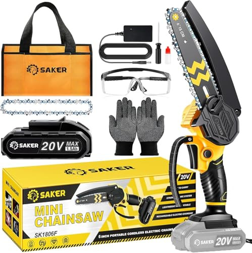 Saker Mini 6" Cordless Chainsaw