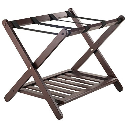 Winsome Remy Luggage Rack with Storage Shelf