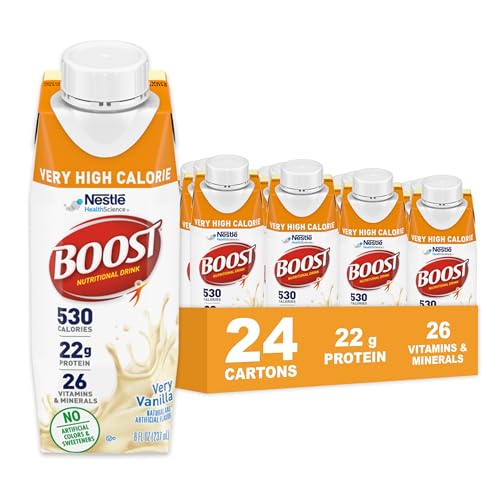 BOOST Very High Calorie Nutritional Drink (Vanilla) 24-Pack 8-Oz