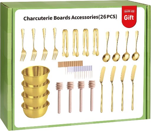26 PC Charcuterie Boards Accessories