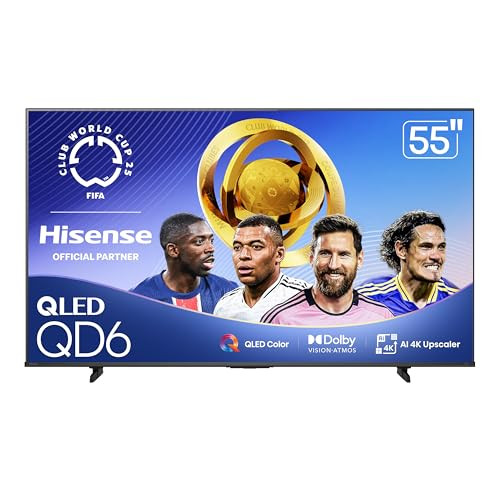 Hisense 55" Class QD6 Series Smart Fire TV, 2025 Model