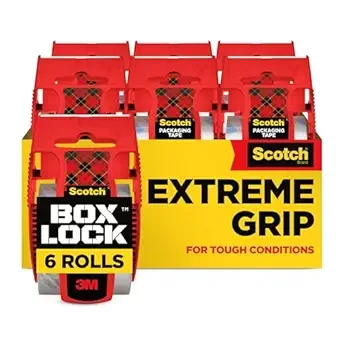 Scotch Box Lock Extreme Grip Packaging Tape 6-Pack