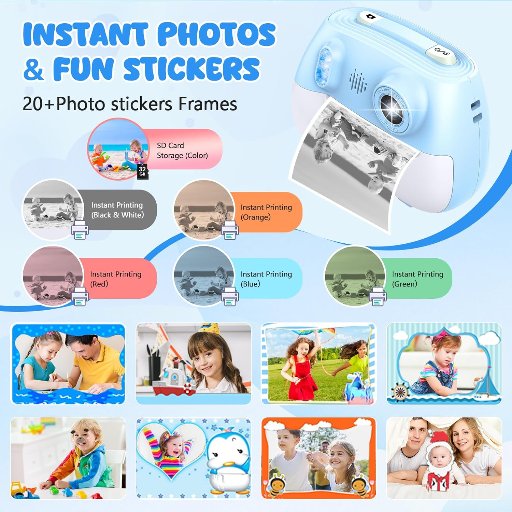 Kids 1080P Instant Print Camera