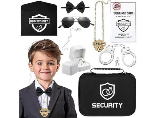 9-Piece Ringbearer Wedding Ring Security Set