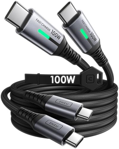 INIU 100W USB C Fast Charging Cable 2-Pack