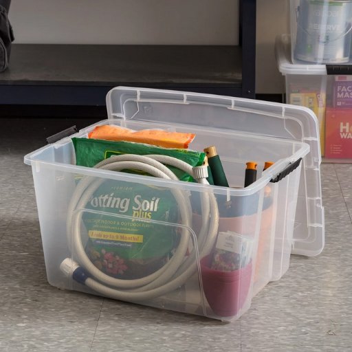 IRIS 60 Qt. Stack & Pull Plastic Storage Box