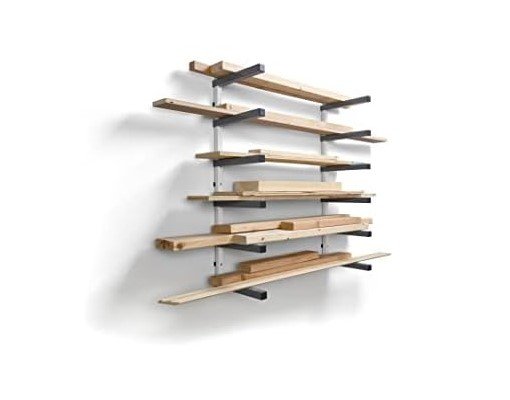 6-Level Bora Metal Indoor/Outdoor Wood Organizer and Lumber Storage Rack