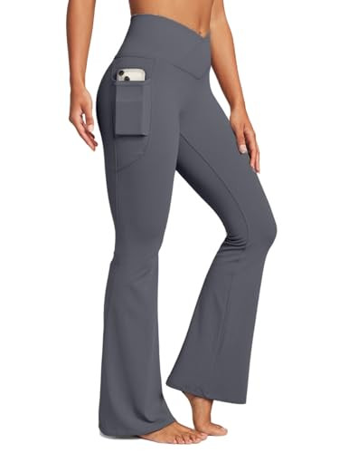 Women's High Waisted Flared Yoga Leggings