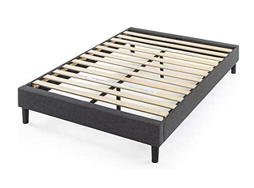 ZINUS Curtis Upholstered Queen Size Platform Bed Frame