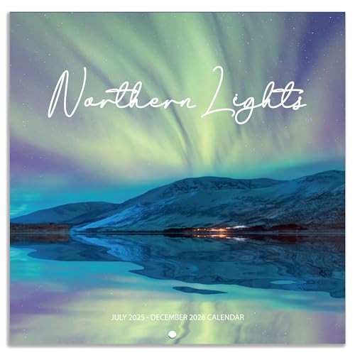 Northern Lights Wall Calendar 2025-2026