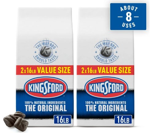 Kingsford Original Charcoal Briquettes, 16 lbs, 2 Pack
