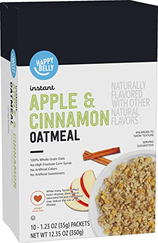 Happy Belly Instant Oatmeal Packets (Pack of 10)