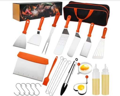 26-Piece Grill and Griddle BBQ Accessories Kit