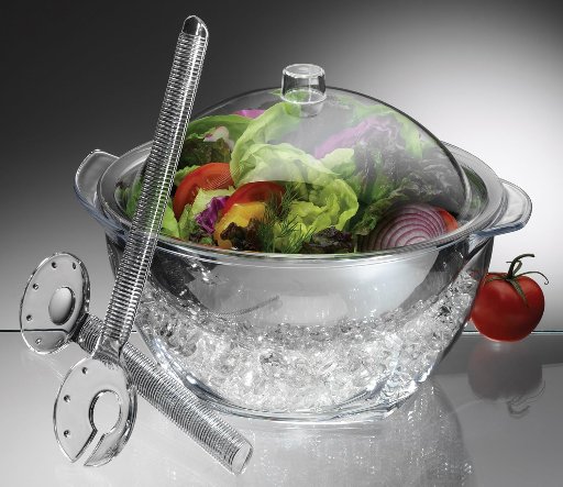 Prodyne 4 Qt. Iced Salad Bowl