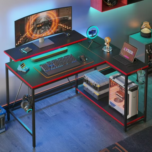 Pinmoco Reversible L-Shaped Gaming Desk