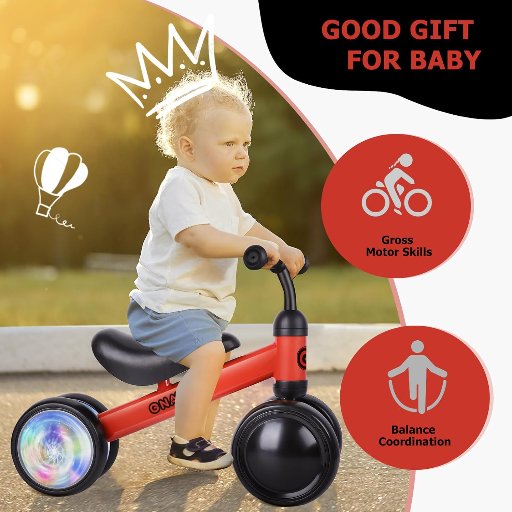 Colorful Lighting Baby Balance Bike
