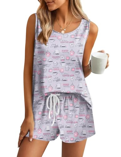 Ekouaer 2 PC Women's Pajama Sets