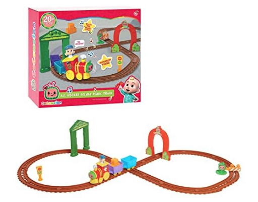 CoComelon All Aboard Musical Train, 24 Pc Set