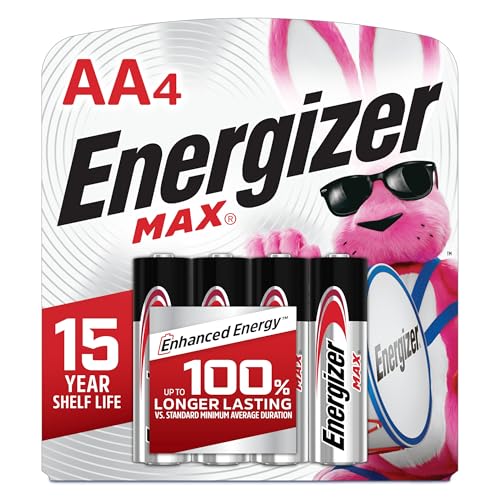 Energizer Max AA Alkaline Batteries 4-Count