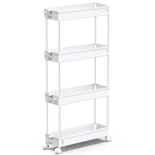 SPACEKEEPER Slim Rolling Storage Cart