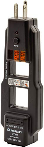 Triplett ET200 AC Line Splitter and GFCI Outlet/Receptacle Tester