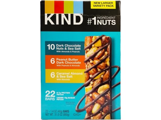 Kind Variety Pack Protein Bars, 22-Count (1.4 oz/bar)