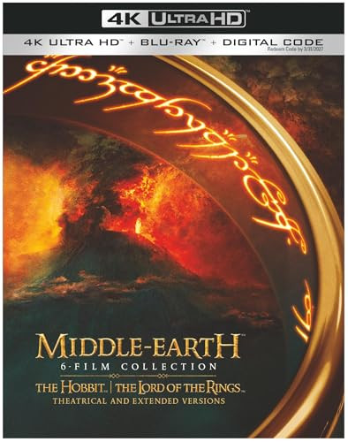 Middle-Earth 6-Film Collection (Extended & Theatrical, 4K UHD + Blu-ray + Digital)