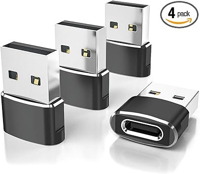 Elebase USB-C to USB-A Adapter 4-Pack