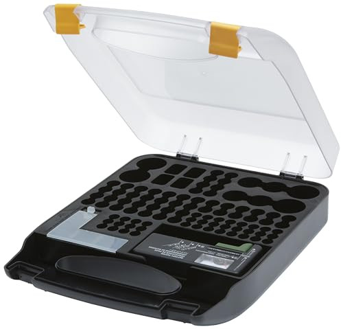Amazon Basics 110 Battery Organizer w/ Tester (Wall-Mounted Design)