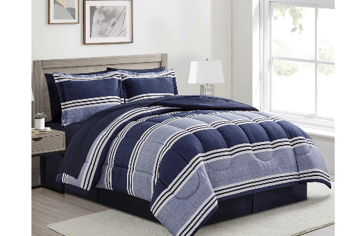 Sunham Aiden Striped Comforter Sets