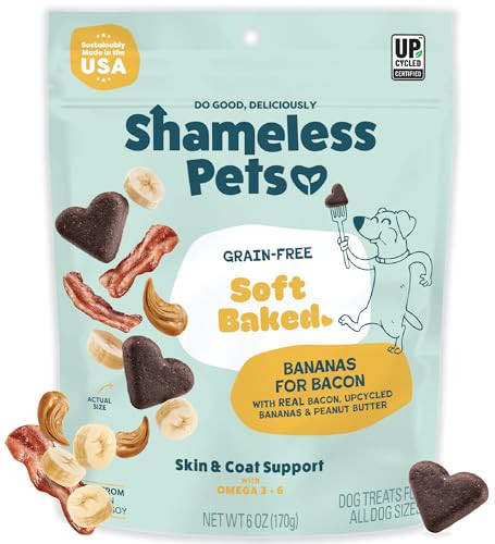 Soft-Baked Dog Treats (Bananas for Bacon)