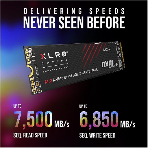 PNY XLR8 CS3140 2TB NVMe Gen4 x4 SSD