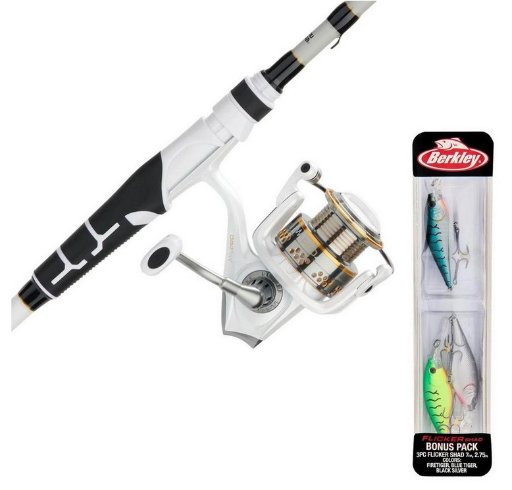 Abu Garcia Max Pro Spinning Fishing Rod & Reel Combo w/ Berkley Bait Pack