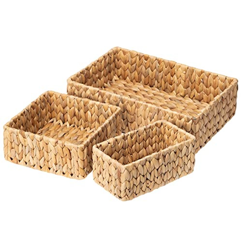 FairyHaus Wicker Organizing Baskets Set