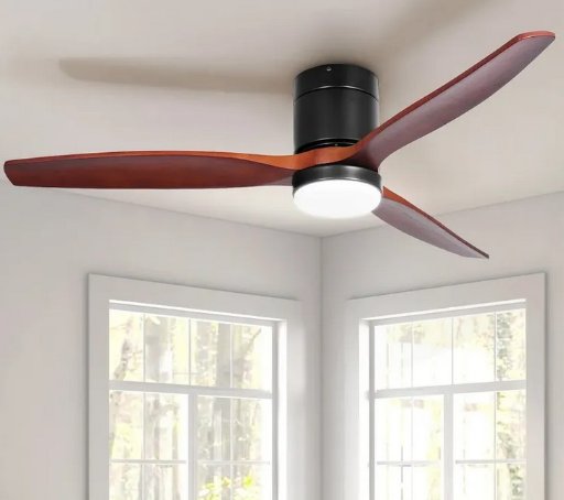 YITAHOME 52" Low Profile Ceiling Fan with Light