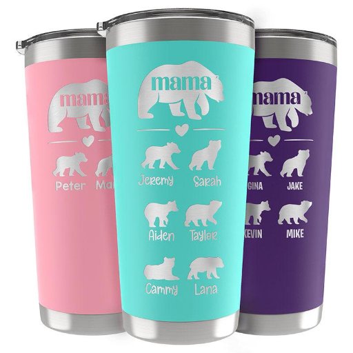 Personalized Mama Bear Tumbler