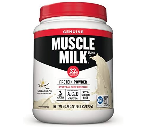 Muscle Milk Vanilla Creme Protein Powder, 30.9 Oz.