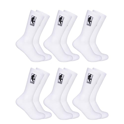 Ultra Game NBA Crew Socks 6-Pack