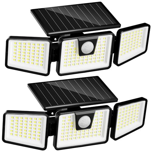 INCX 3000 Lumen Solar Lights - 2 Pack