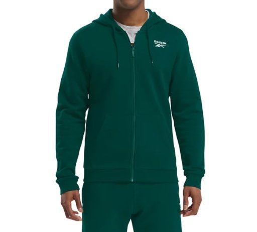 Reebok Men's Zip Front Long Sleeve Hoodie