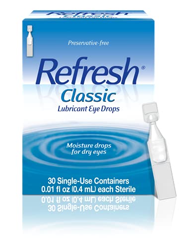REFRESH CLASSIC Lubricant Eye Drops Preservative-Free Artificial Tears 30-Ct 0.01-Oz Deal