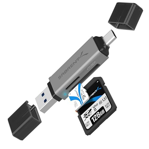 SABRENT USB 3.0 & USB Type-C OTG Memory Card Reader