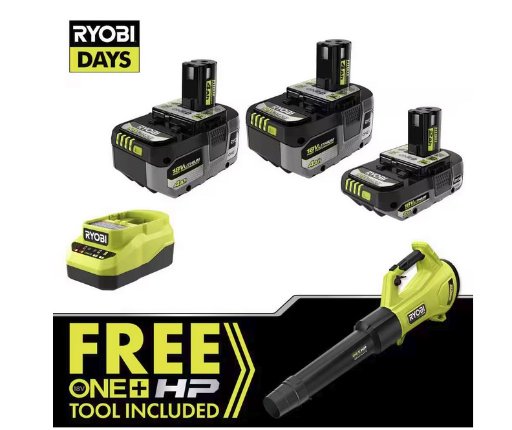 RYOBI ONE+ 18V Leaf Blower Kit