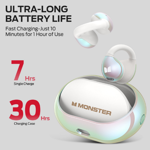 Monster Bone Conduction Ear Clip Wireless Earbuds