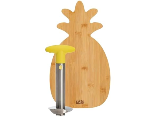 Tasty Pineapple Slicer & Bamboo Board Set