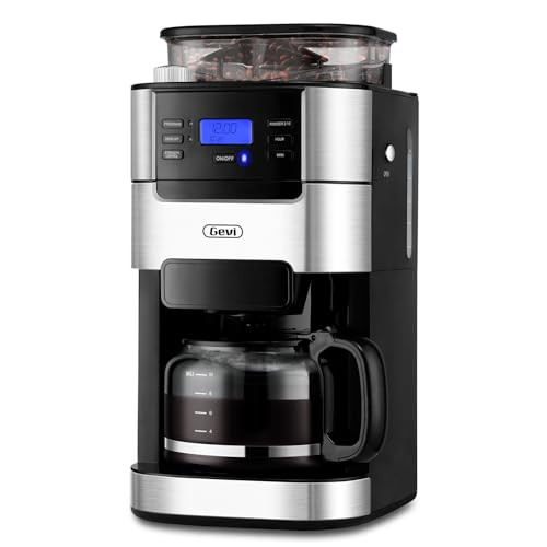 Gevi 10-Cup Drip Coffee Maker W/Built-in Grinder